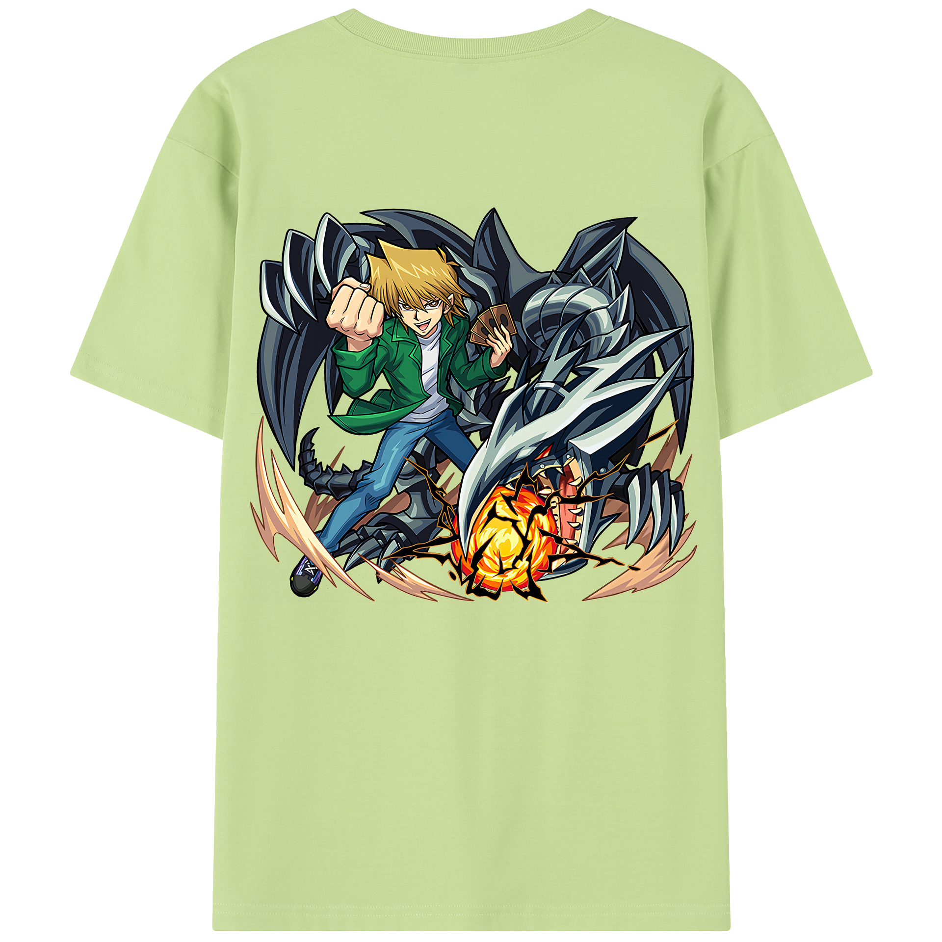（画像用） 遊☆戯☆王 Yu-Gi-Oh! 綿100％半袖Tシャツ（背面プリント）